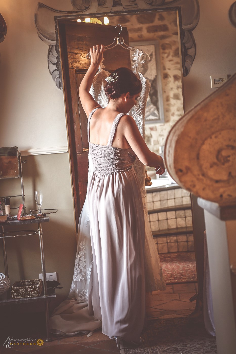 Ready for the dress.