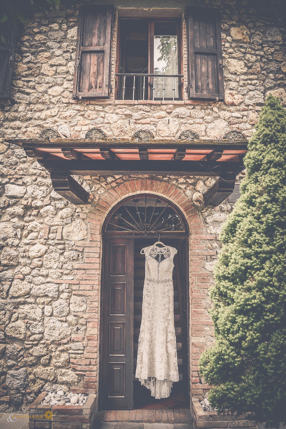 Bianca's wedding dress.