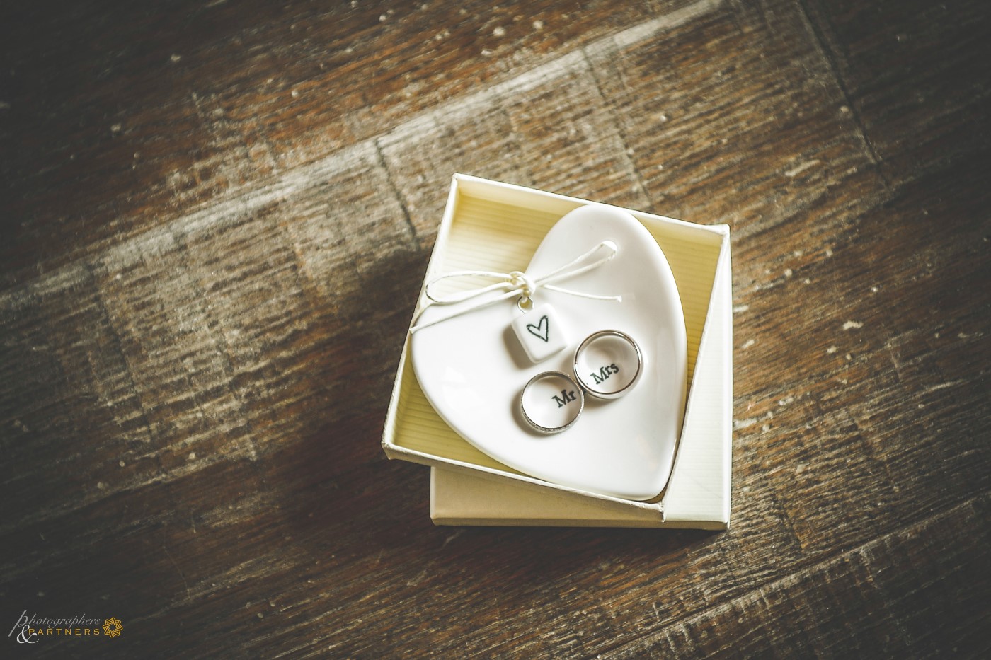 The wedding rings.