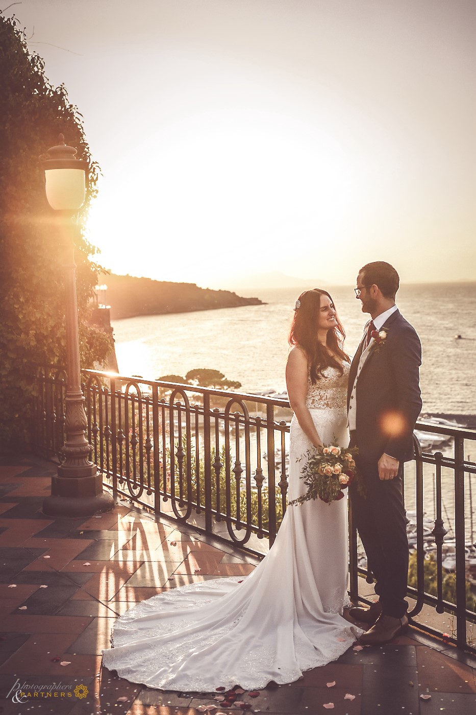 Romantic sunset portrait 