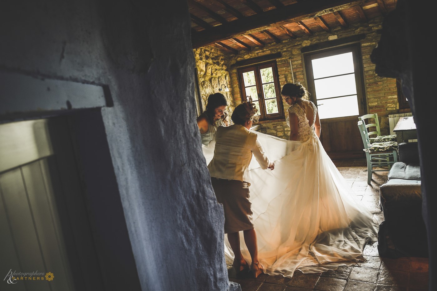The getting ready of the bride