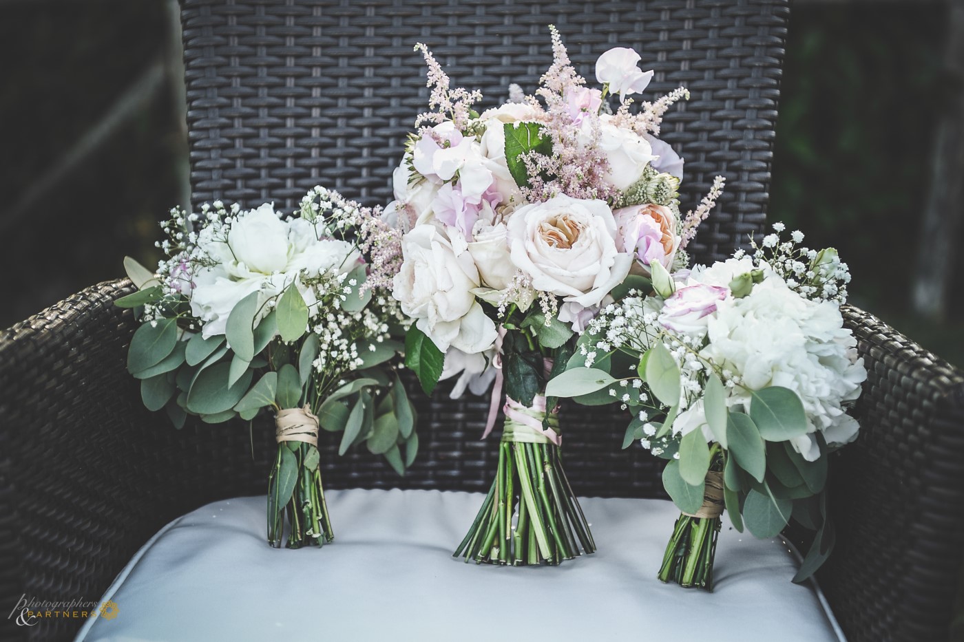 The wedding flowers.
