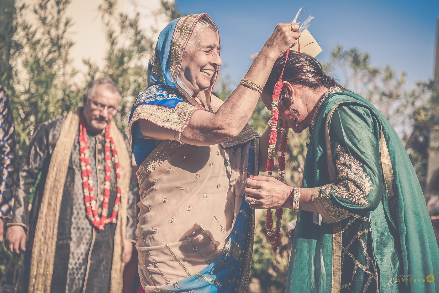 Ritual exchange of gifts from the respective families.