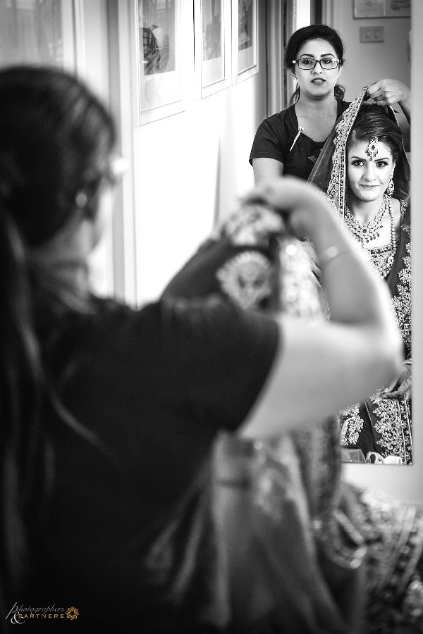 Bride preparations.