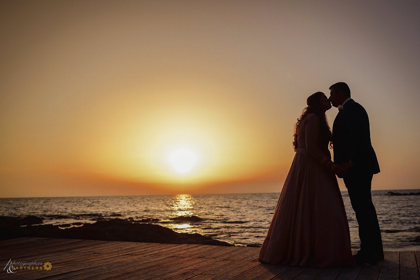 An romantic photo at sunset 🌞