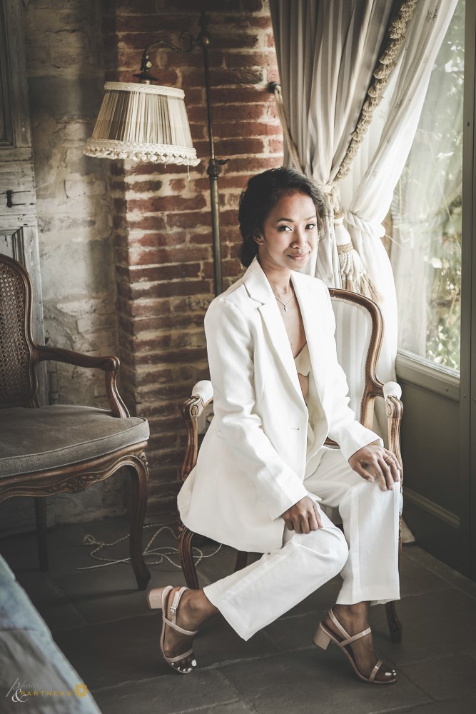 A portrait in magazine-style.