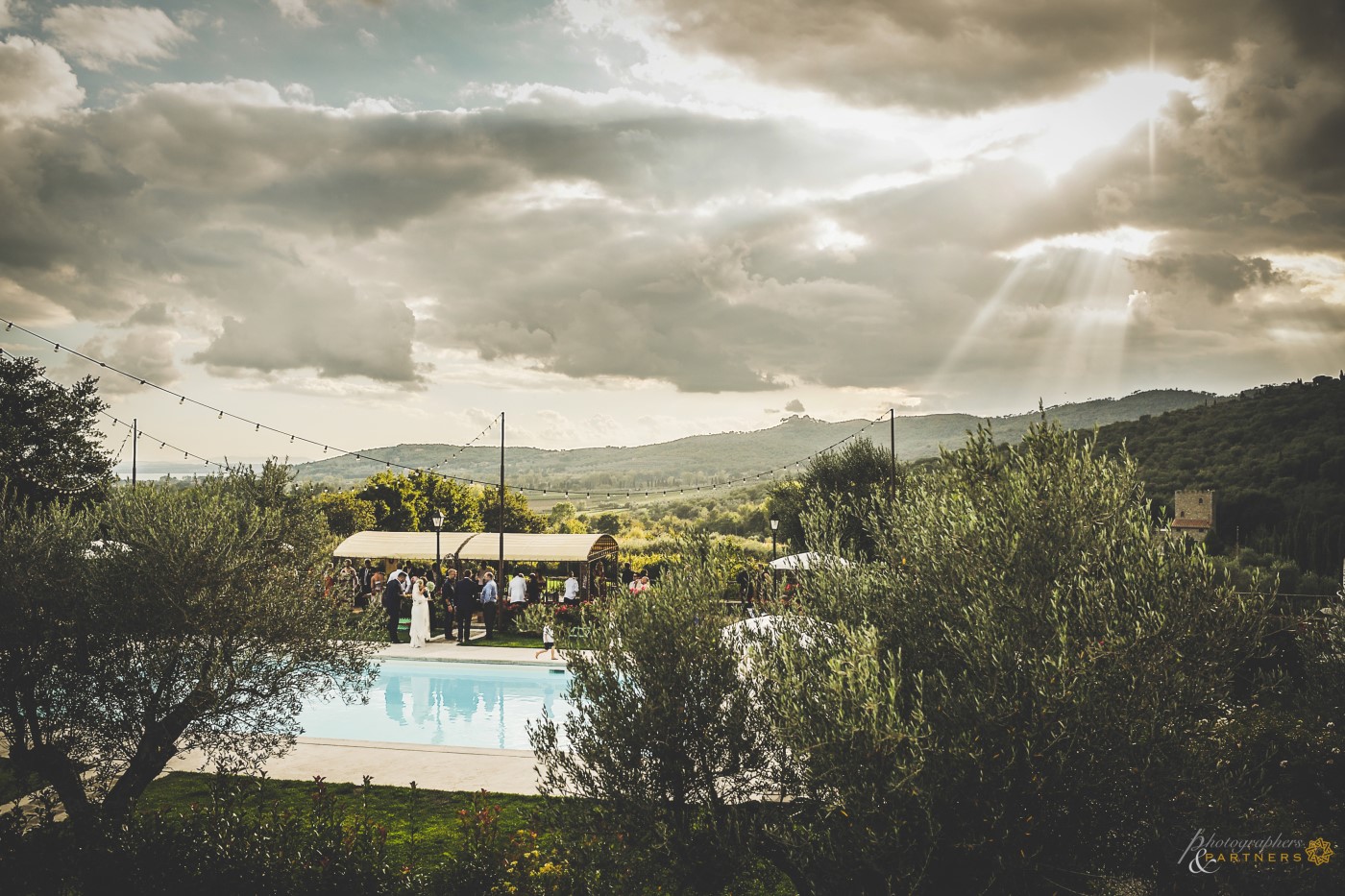 Aperitif by the pool.