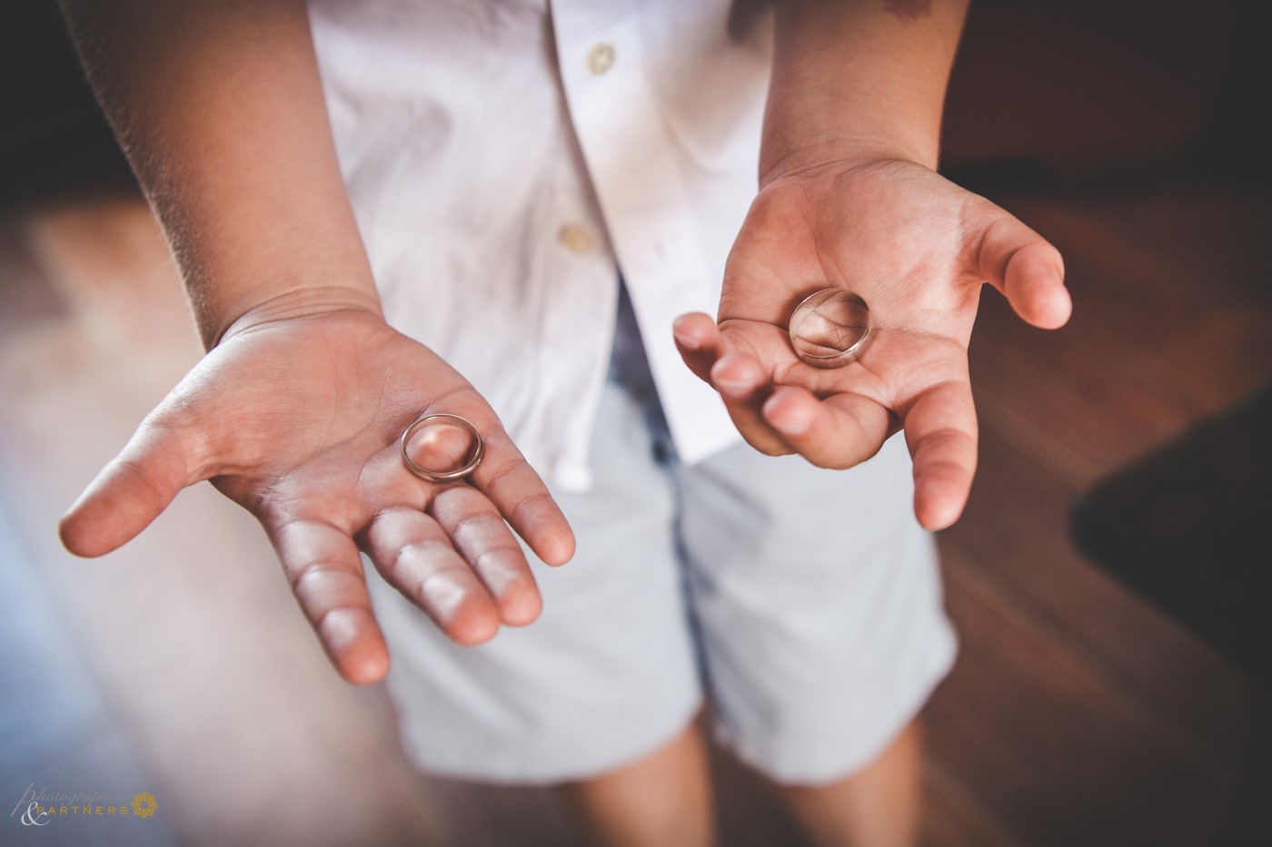 The wedding rings!