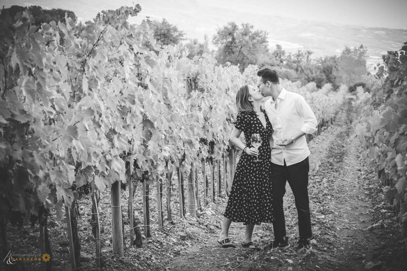 A kiss in the vineyard 