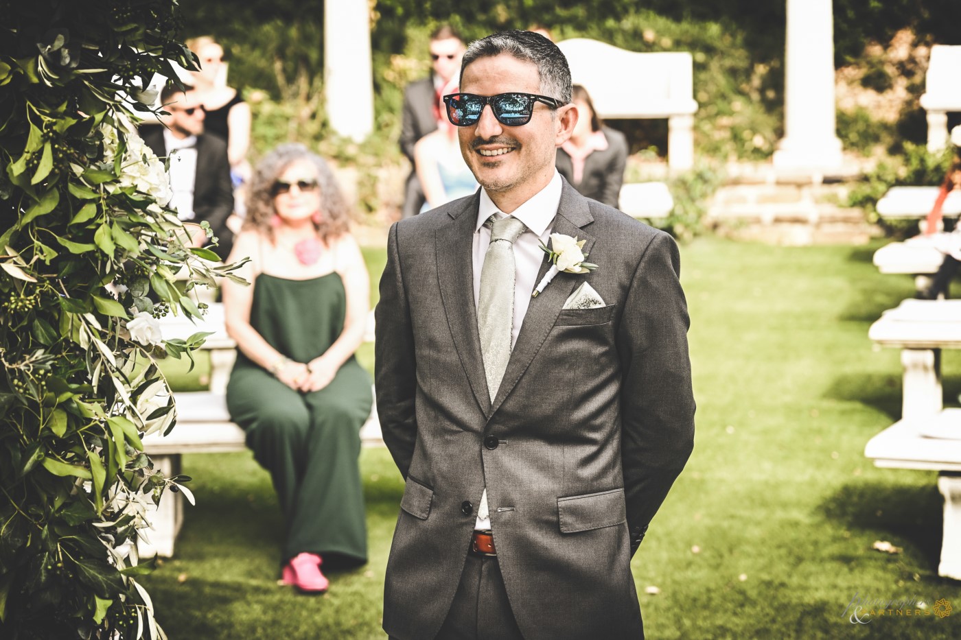 Morgan in a moment of relax before ceremony