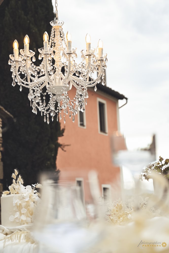 An elegant chandelier