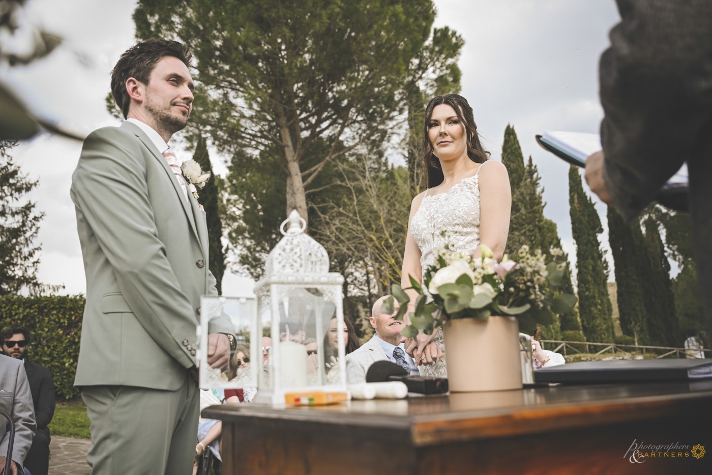 During the official wedding ceremony 