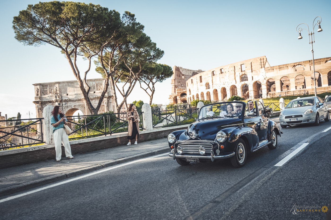 Around to Rome with the vintage car