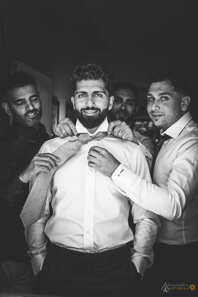 Groom preparations
