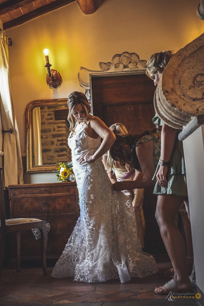 Wedding dress on