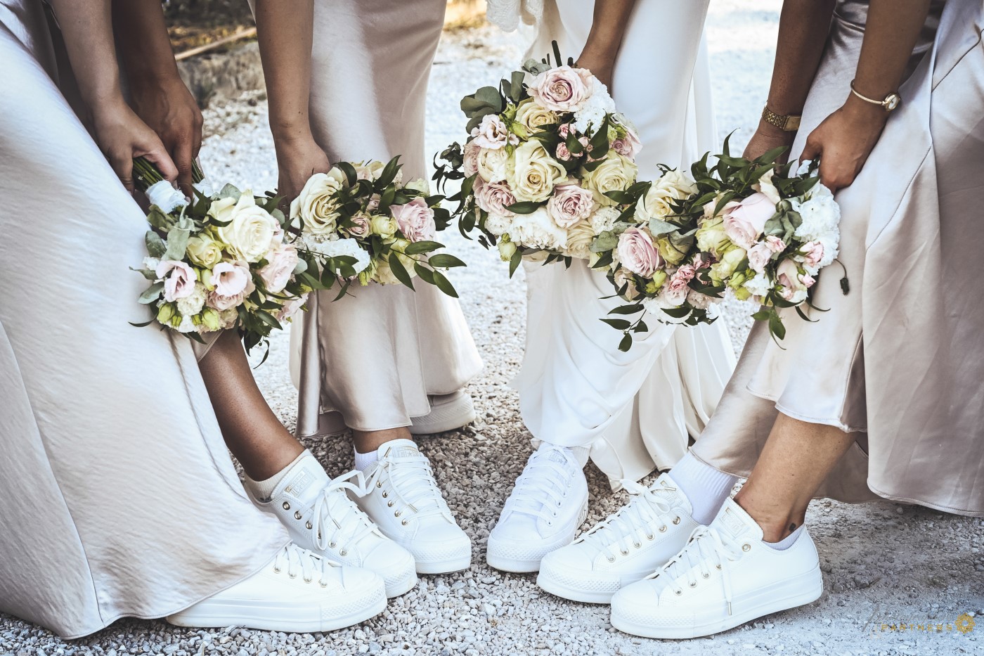 Shoes and bouquets